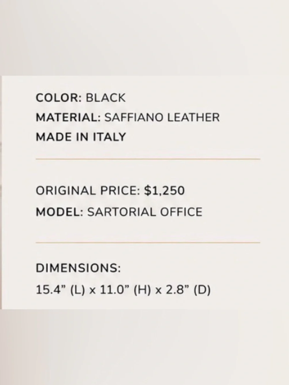 Montblanc Black Leather Briefcase for Men